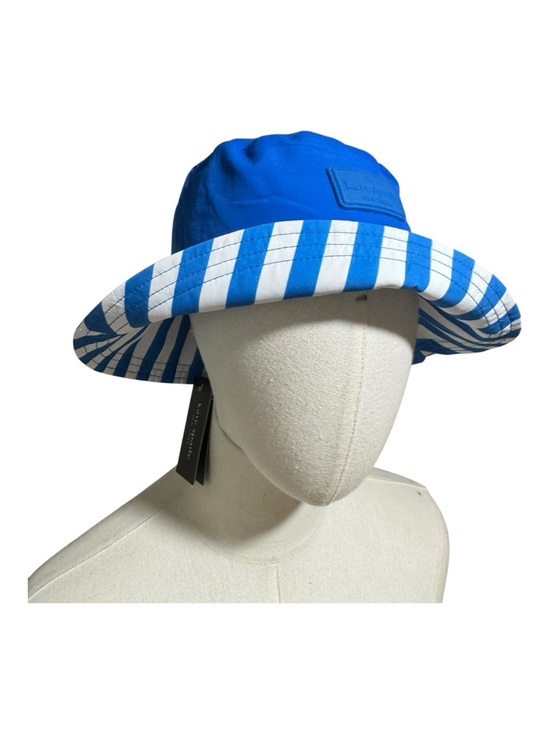 kate spade Accessories - NWT Kate Spade Reversible Bucket Hat - Cobalt Blue & White Stripe